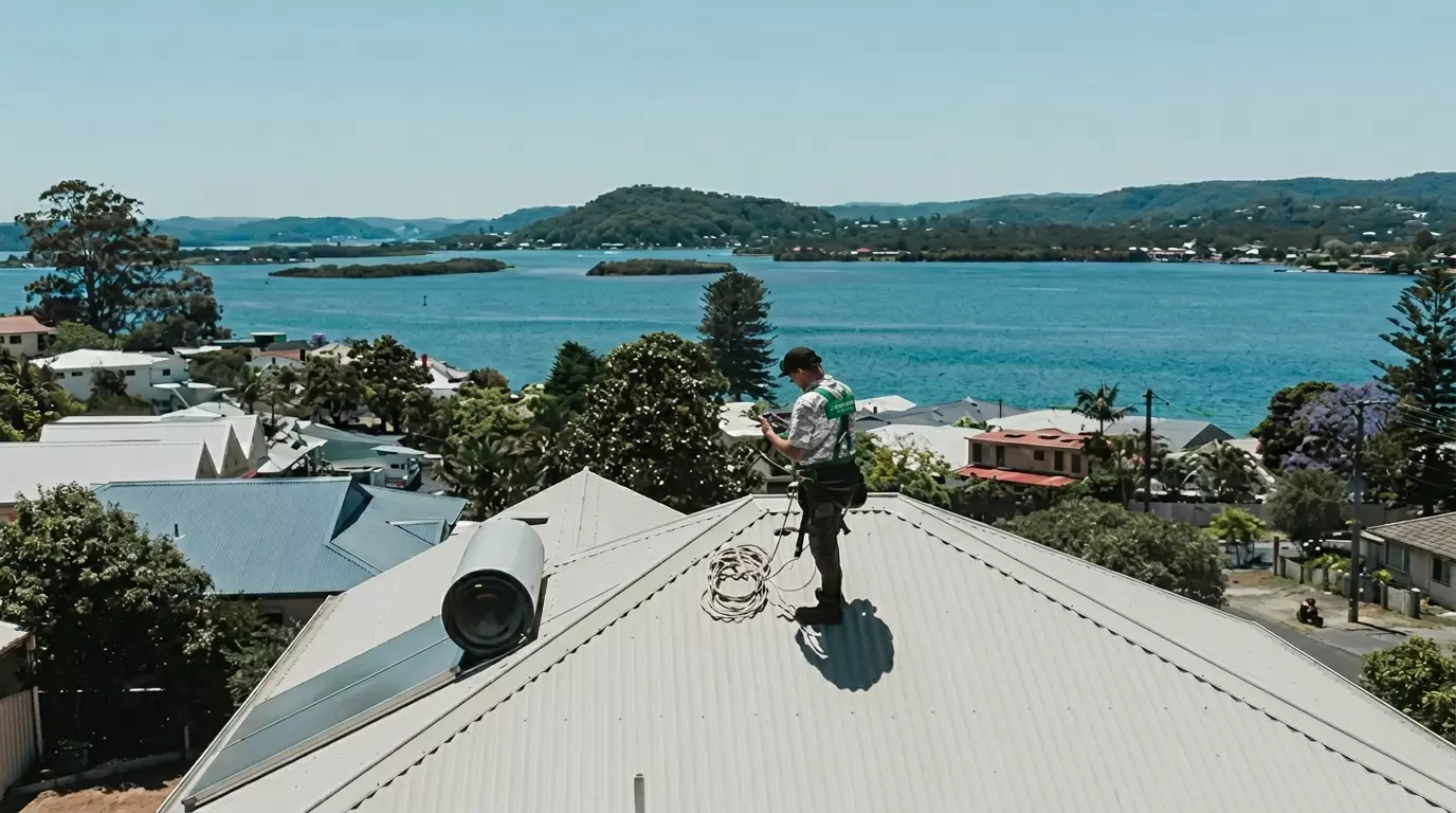 Colorbond gutter fitting across NSW